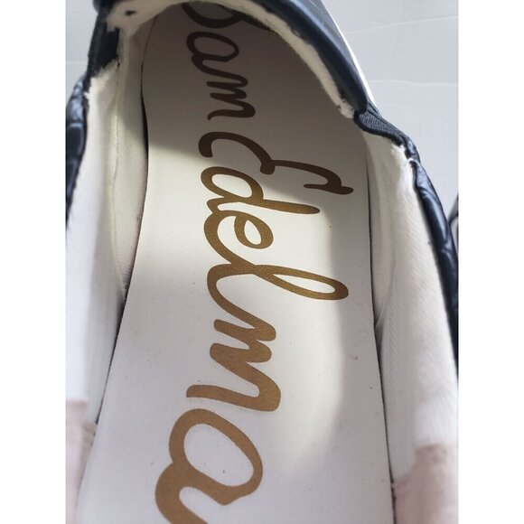 Sam Edelman Edna Animal Print Croc Black Sneakers Womens Size 7 - Picture 6 of 9